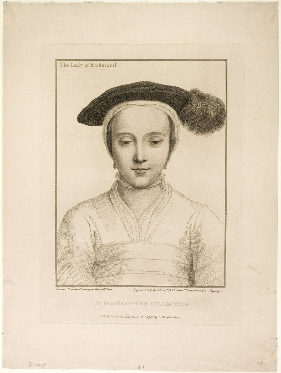 De Dame van Richmond door Francesco Bartolozzi