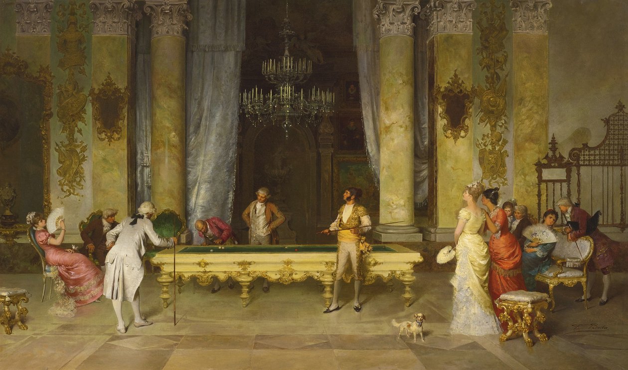 Biljartspel door Francesco Beda