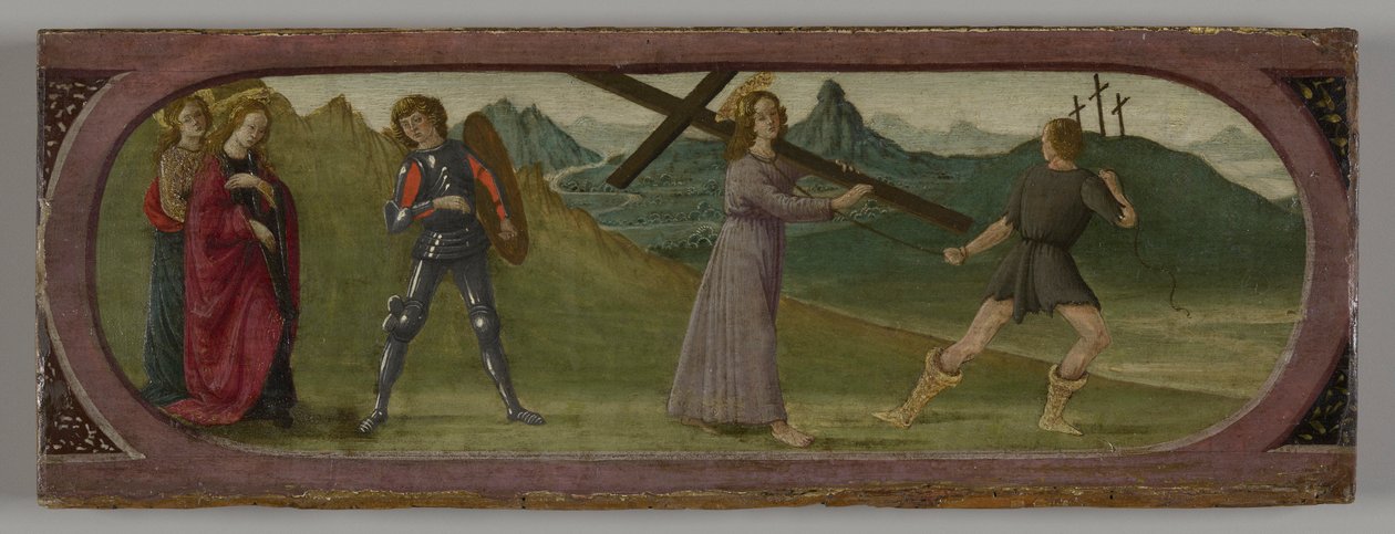 De weg naar Calvarie door Francesco Botticini