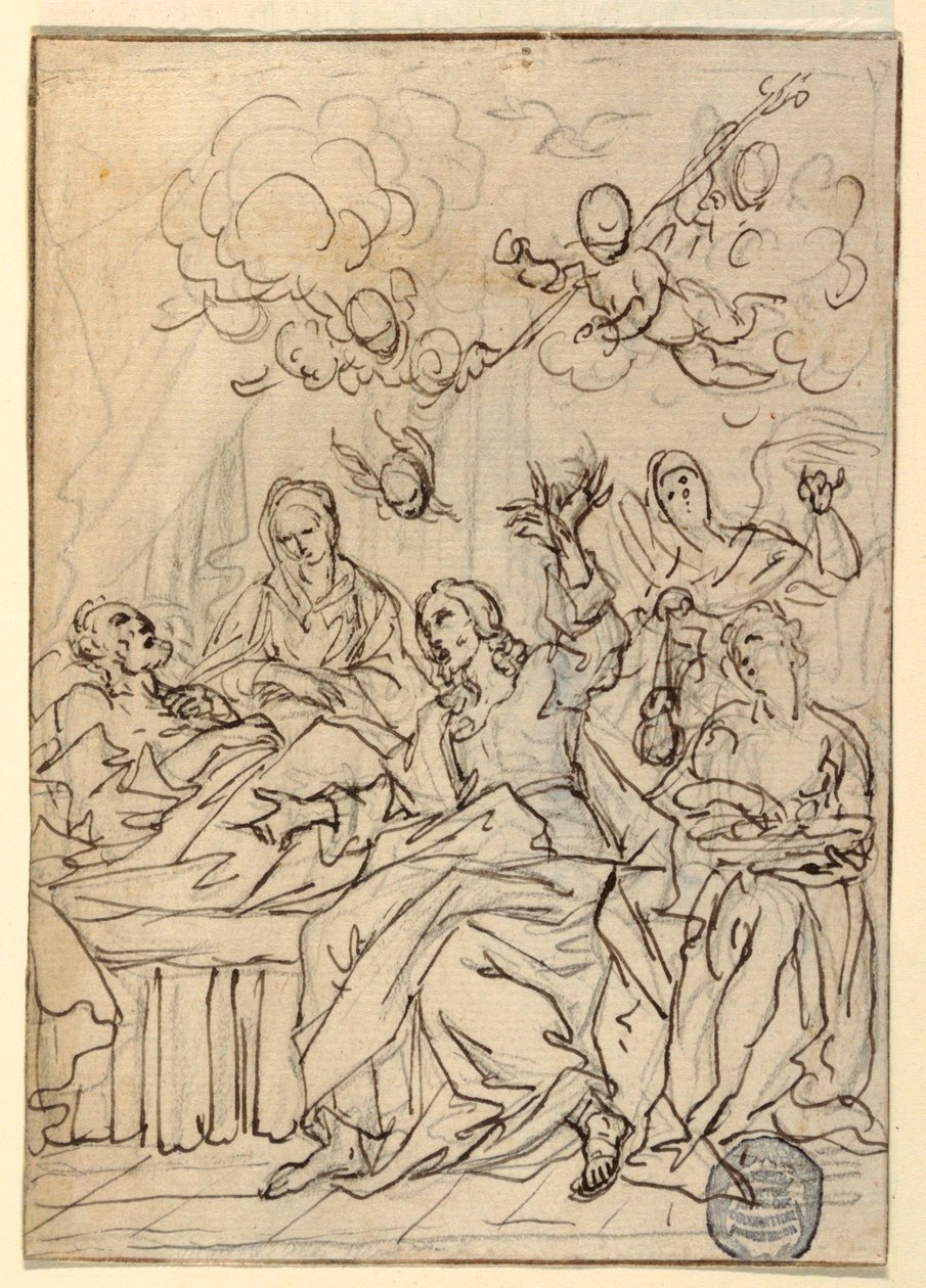 De dood van St. Joseph door Francesco Coghetti