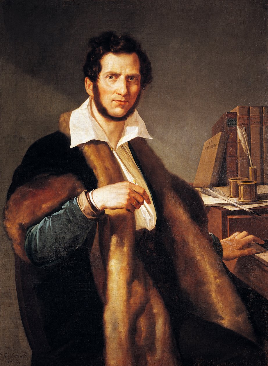 Portret van Gaetano Donizetti door Francesco Coghetti