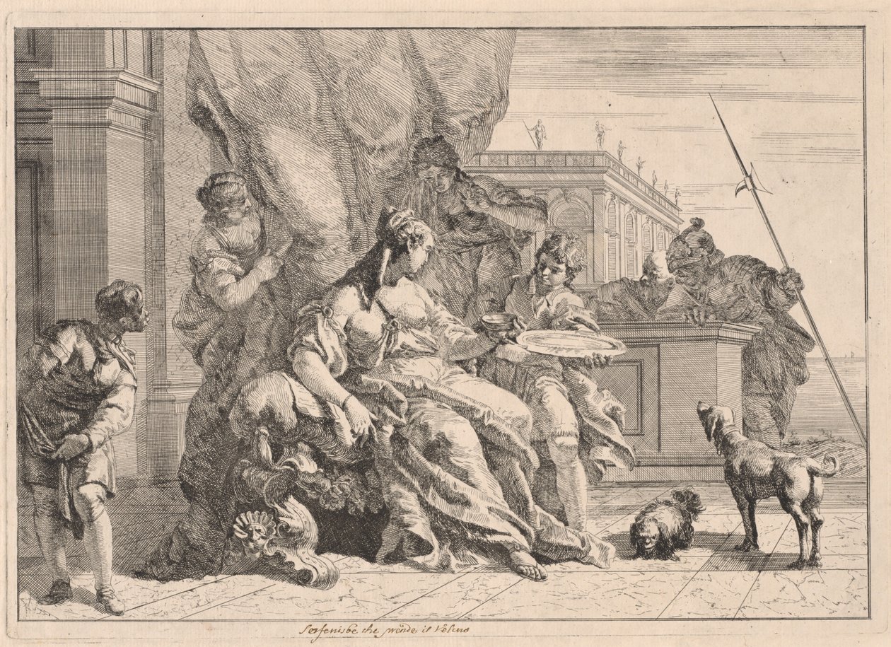 Sofonisba (of Artemisia) door Francesco Fontebasso