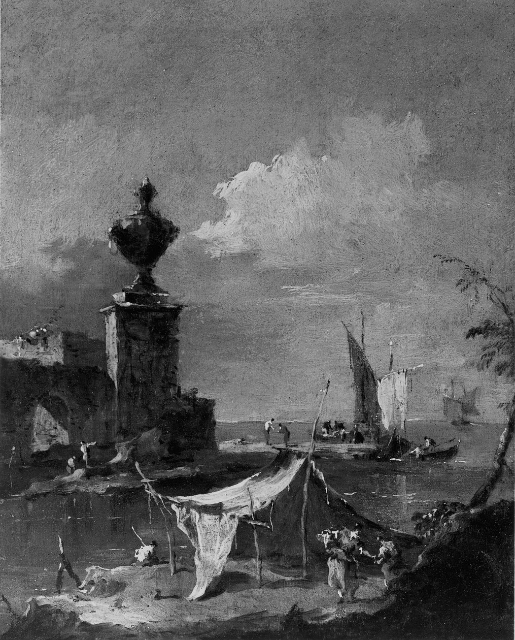 Capriccio: De lagune door Francesco Guardi