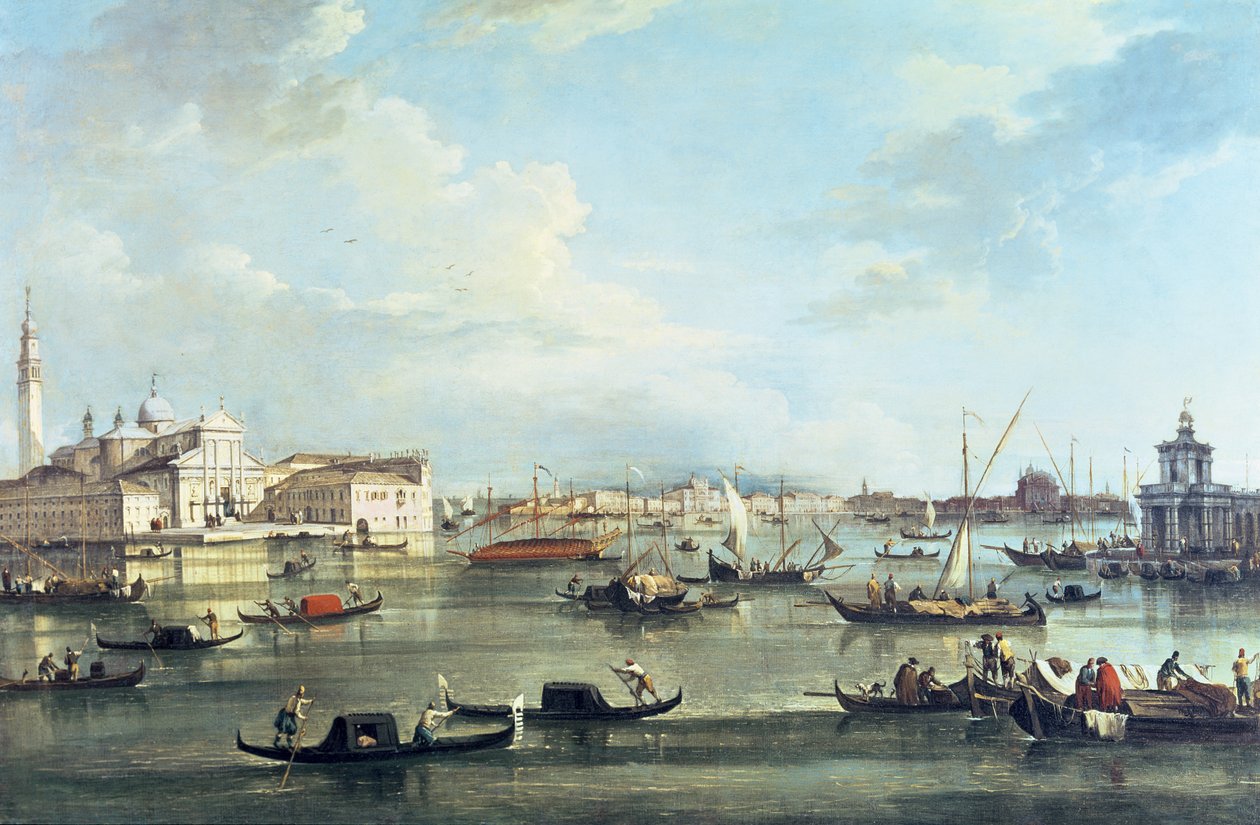 Het bassin van St. Mark door Francesco Guardi