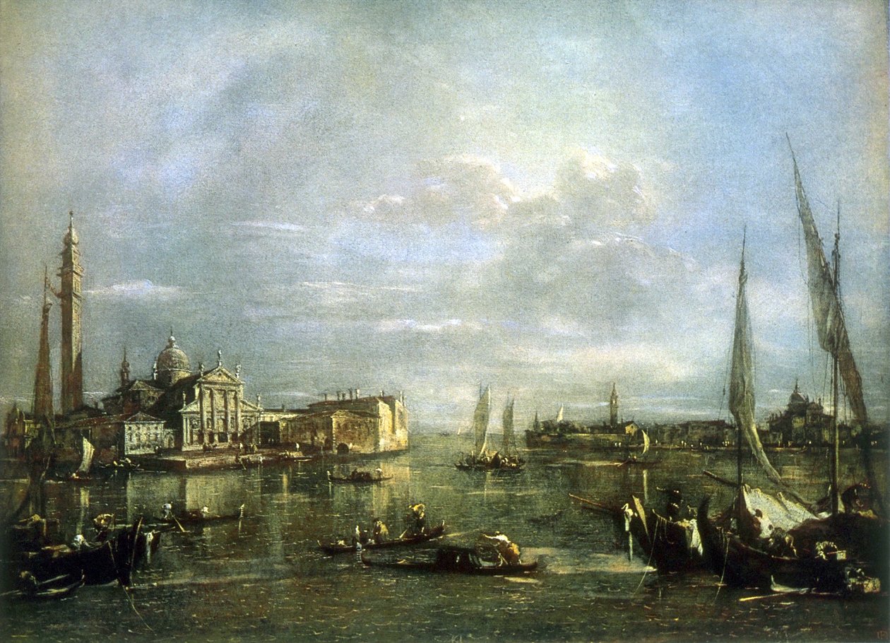Het eiland St. Giorgio Maggiore door Francesco Guardi