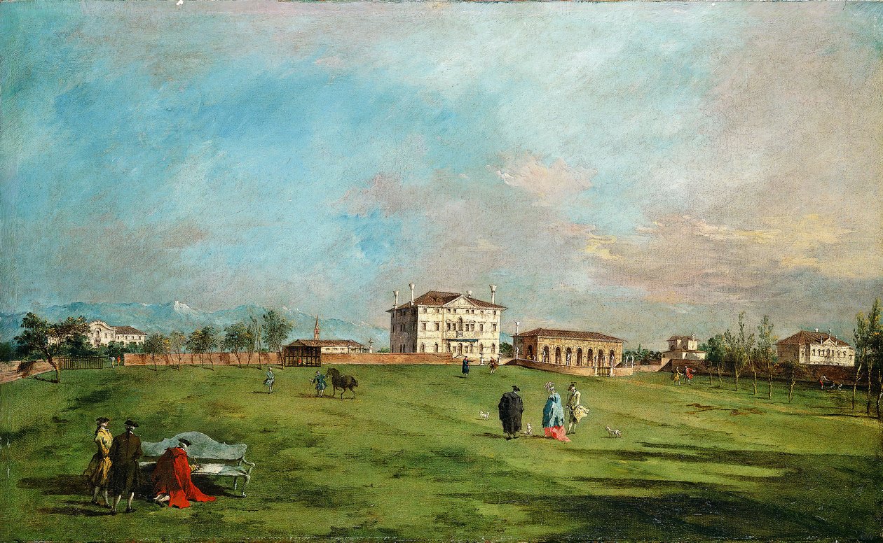 De Villa Loredan, Paese door Francesco Guardi