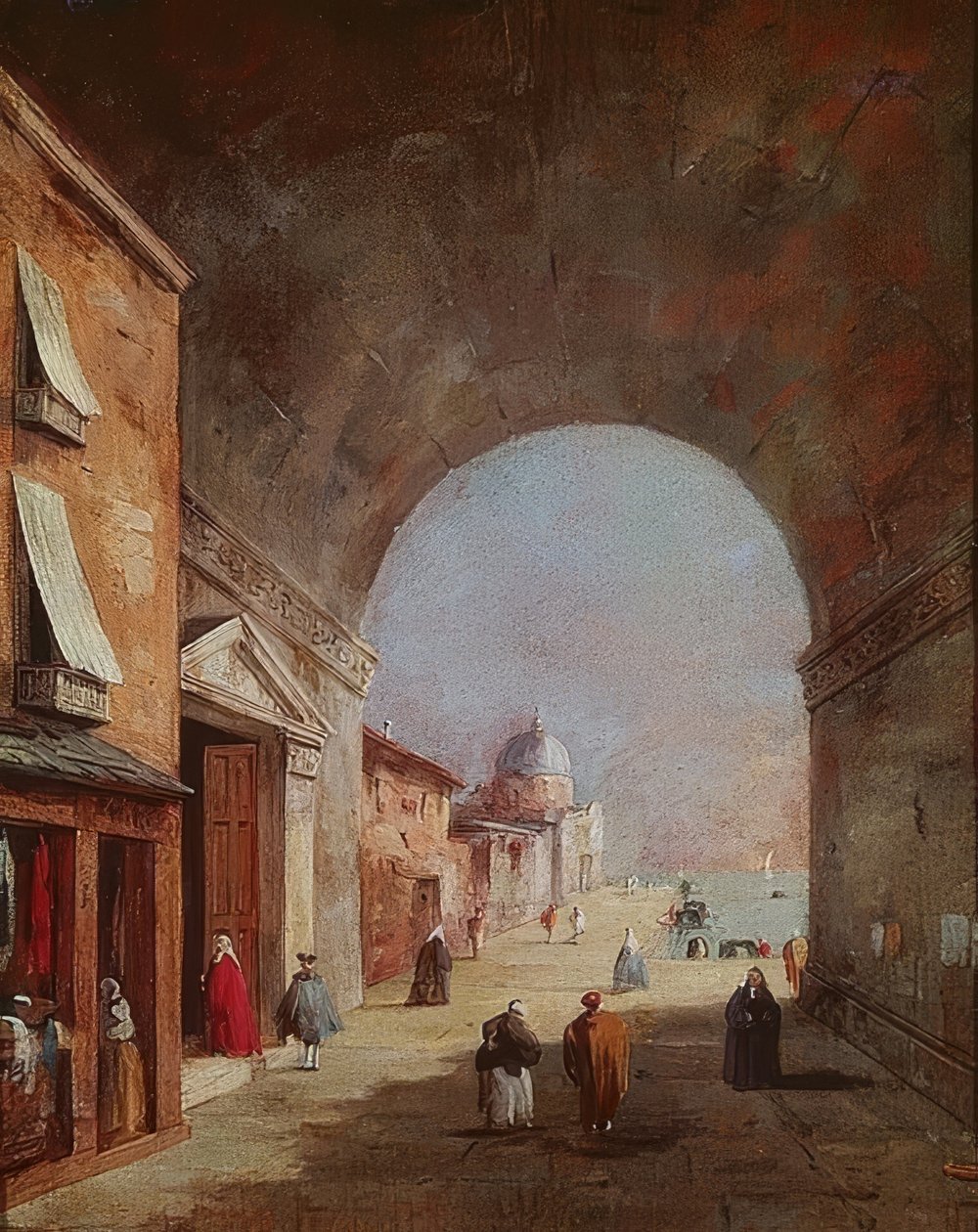 Venetiaans tafereel door Francesco Guardi