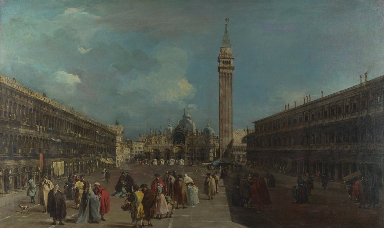 Venetië, Piazza San Marco door Francesco Guardi