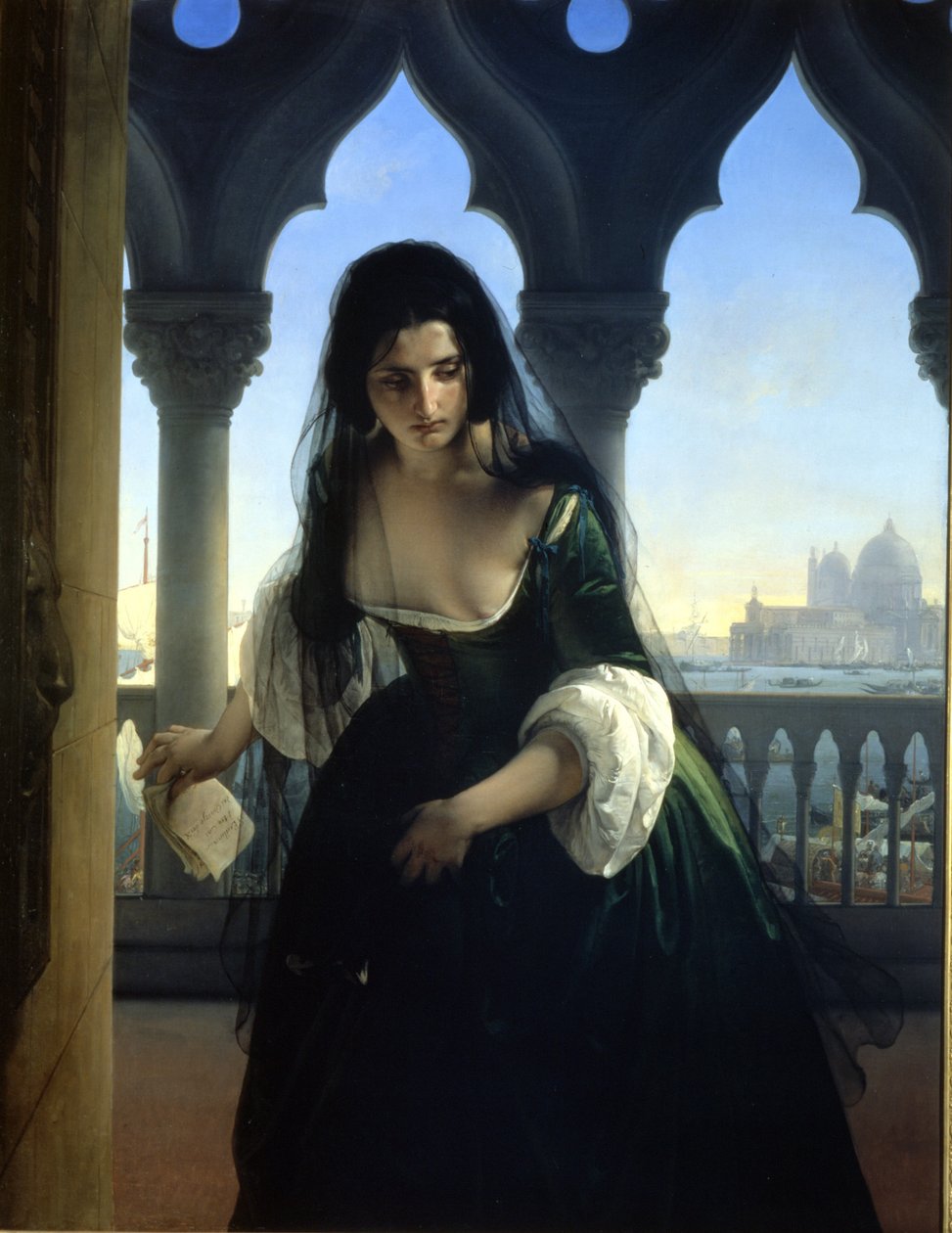 De geheime vervolging door Francesco Hayez
