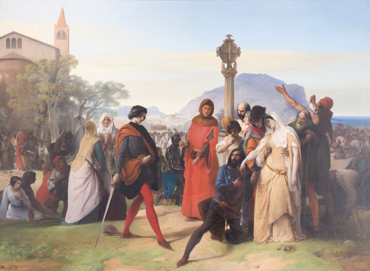 De Siciliaanse Vespers door Francesco Hayez