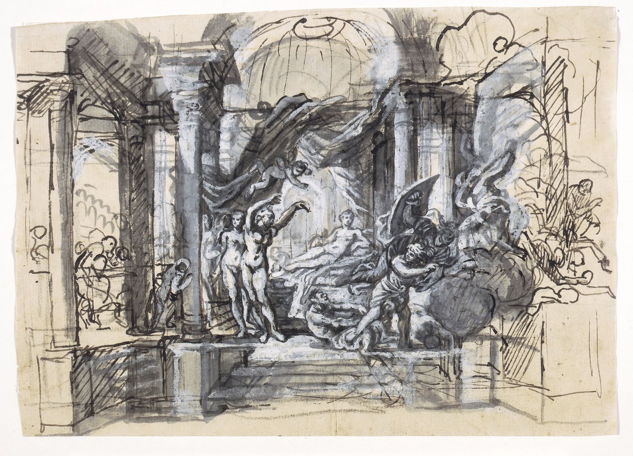 Allegorische scène door Francesco La Marra