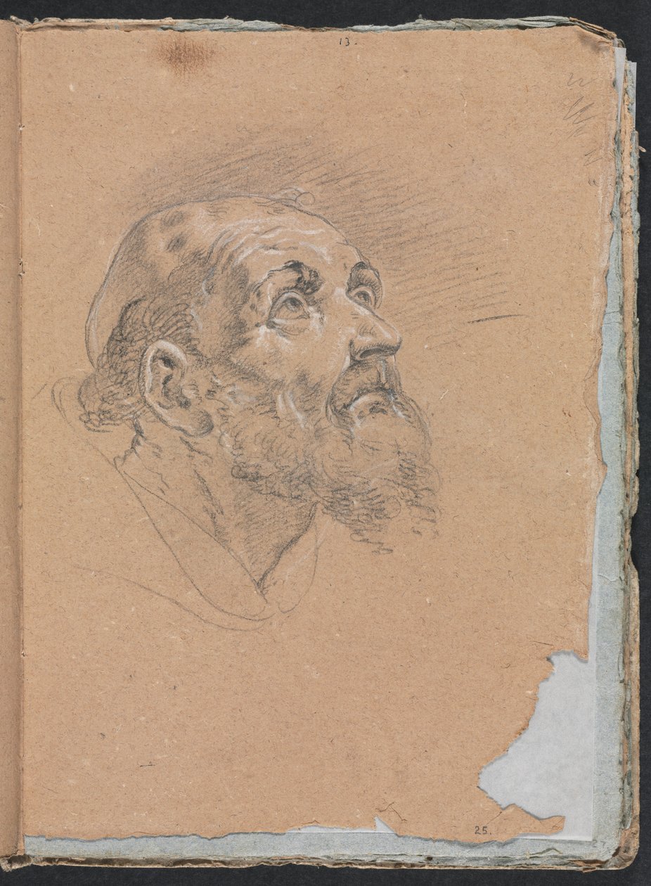 Verona Schetsboek: Monnik (pagina 25) door Francesco Lorenzi
