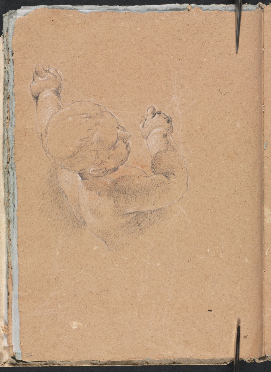 Verona Schetsboek: Putto (pagina 22) door Francesco Lorenzi
