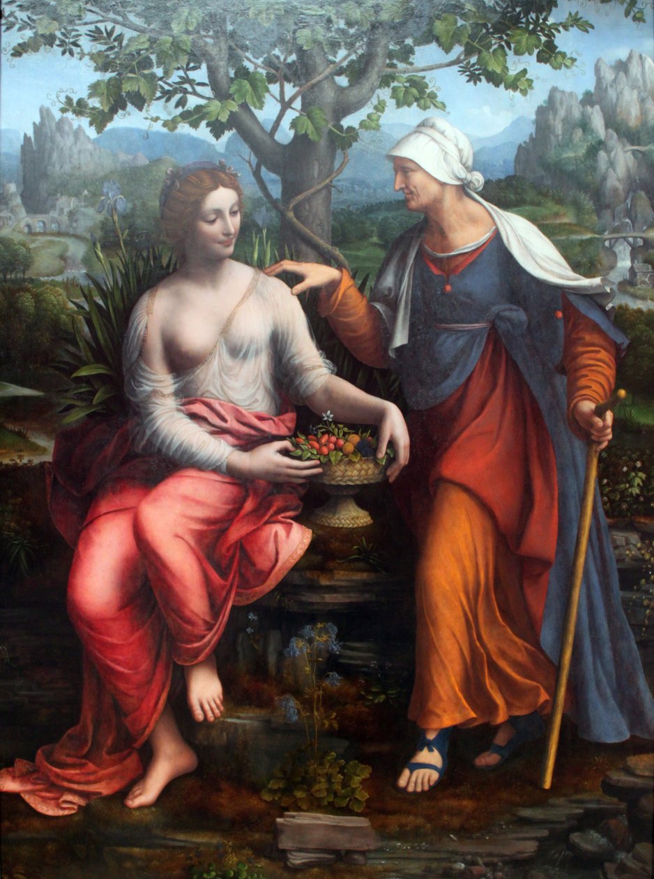 Vertumnus en Pomona door Francesco Melzi