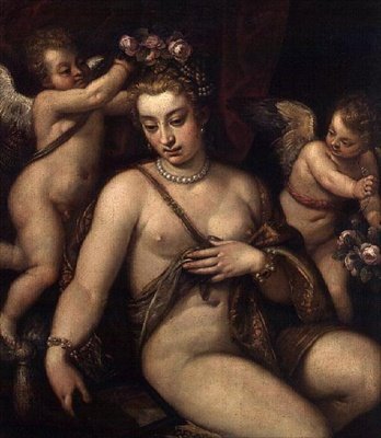 Venus en Cherubijnen door Francesco Montemezzano