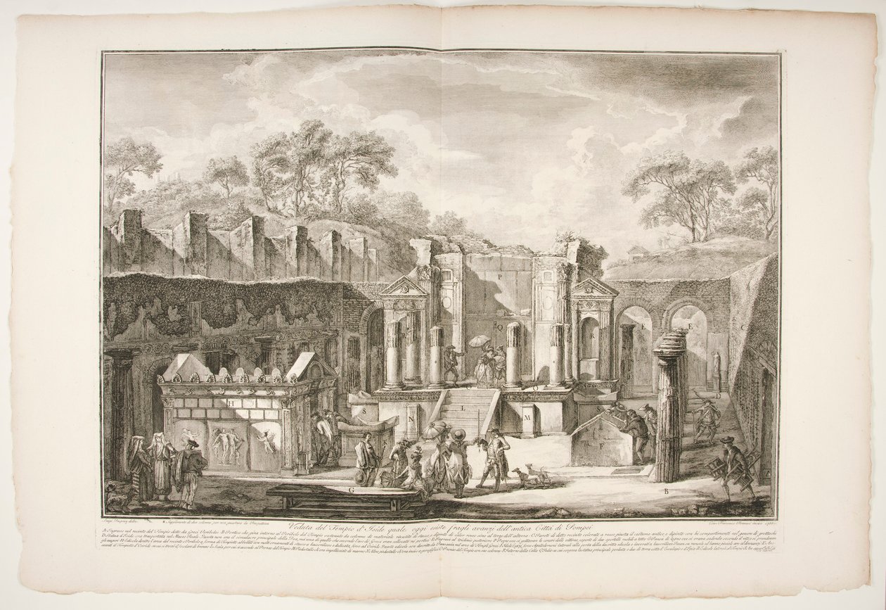 Veduta del Tempio d door Francesco Piranesi