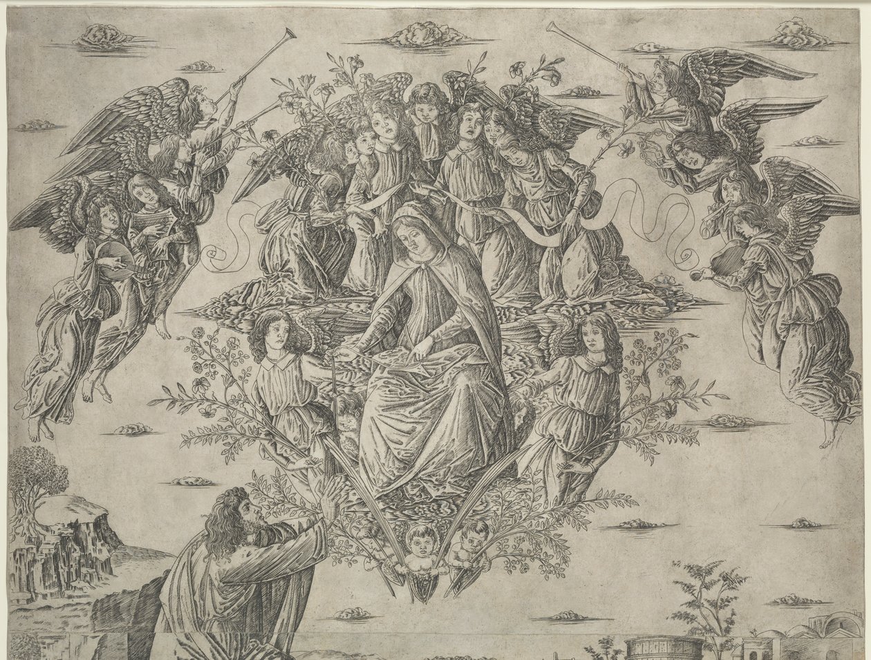 De Hemelvaart van de Maagd door Francesco Rosselli