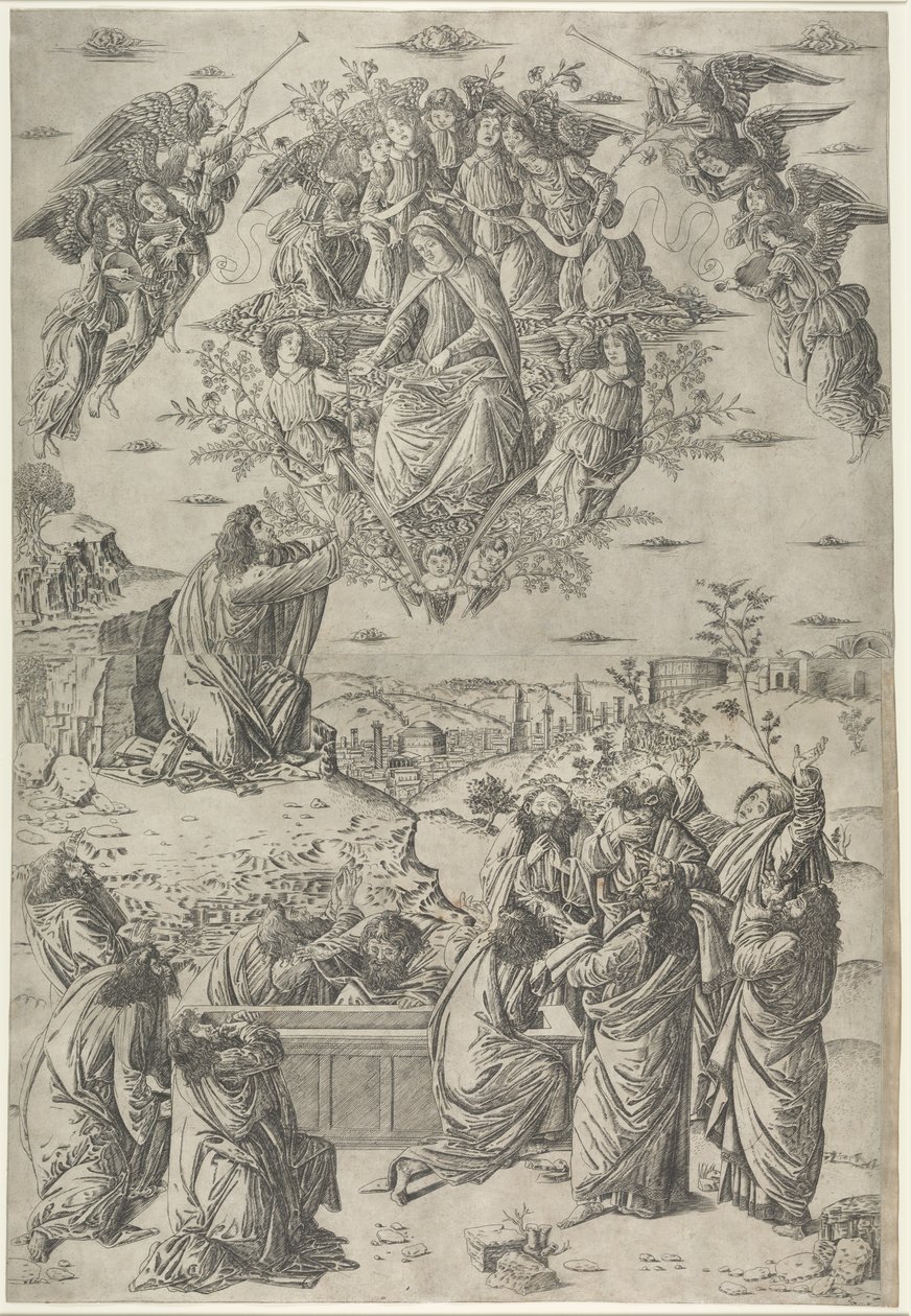 De tenhemelopneming van de Maagd door Francesco Rosselli