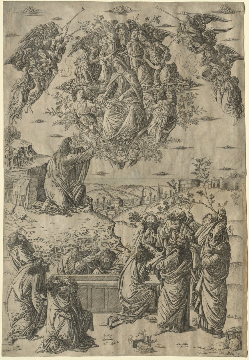 De tenhemelopneming van de Maagd door Francesco Rosselli