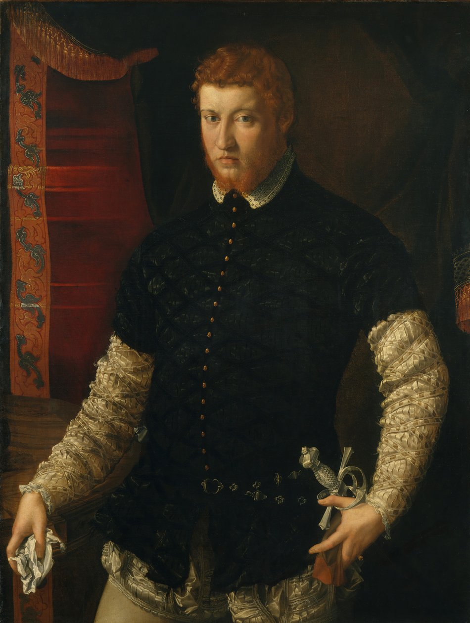 Portret van een man door Francesco Salviati