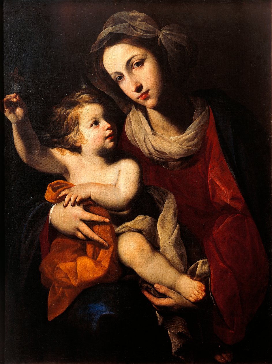 Madonna en Kind door Francesco Solimena door Francesco Solimena