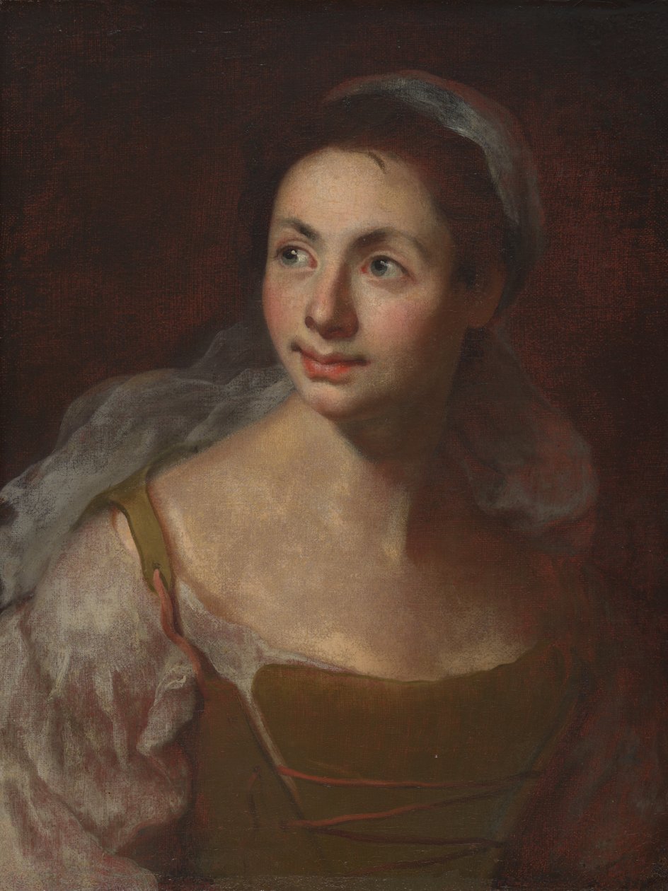 Portret van een meisje door Francesco Solimena