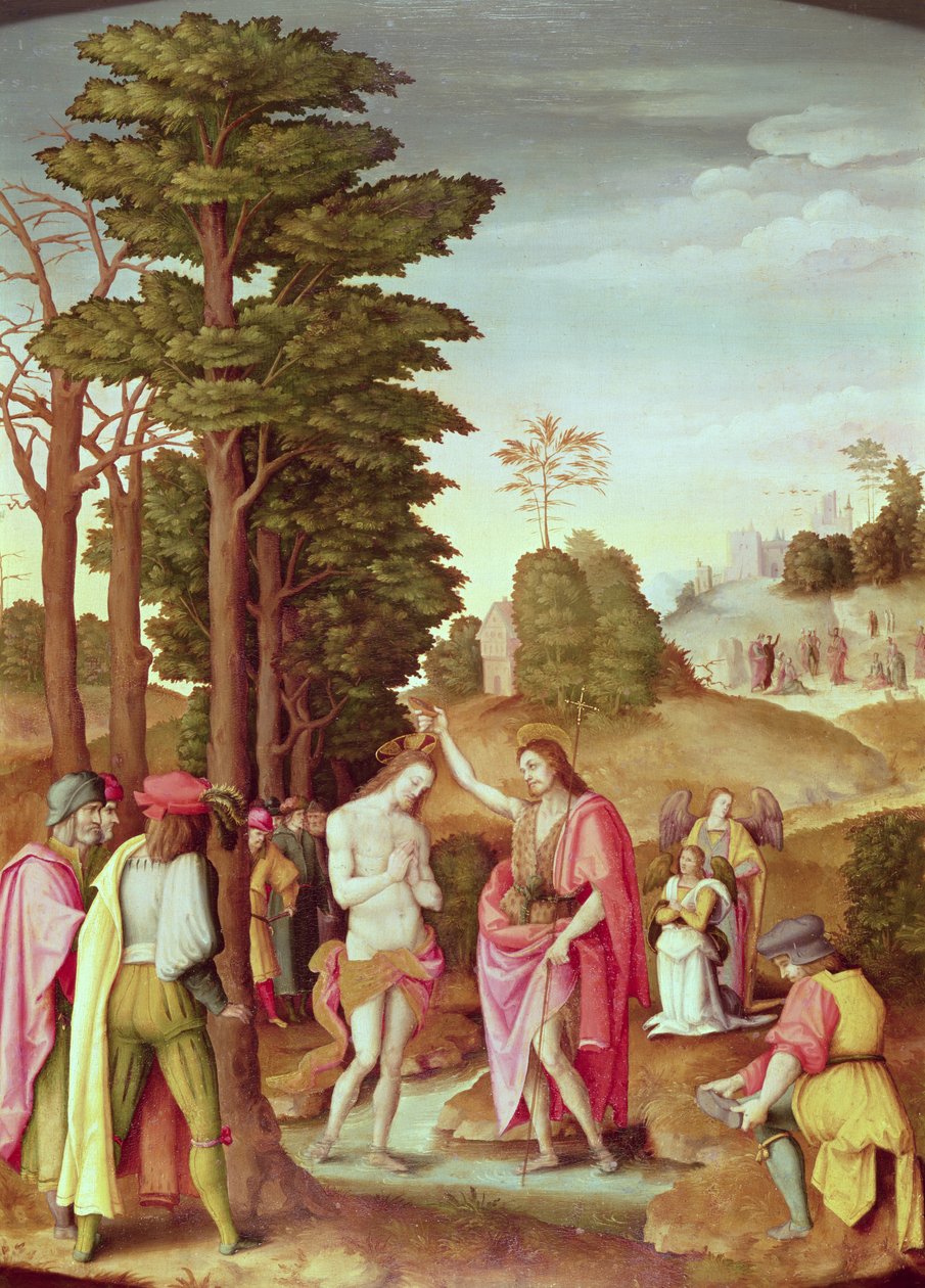 Doop van Christus door Francesco Ubertini, Il Bacchiacca