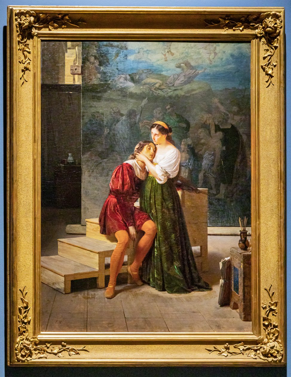 Raphael en Fornarina door Francesco Valaperta