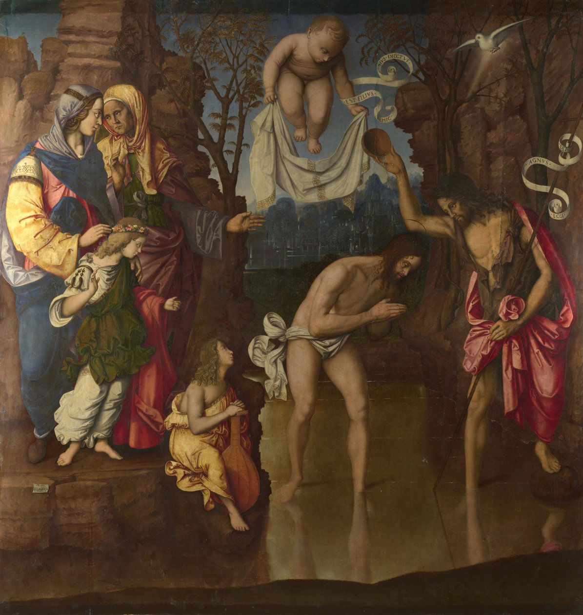 De Doop van Christus door Francesco Zaganelli