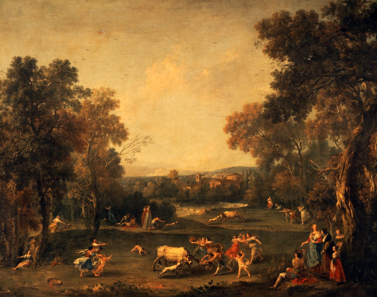 Stierenjacht door Francesco Zuccarelli