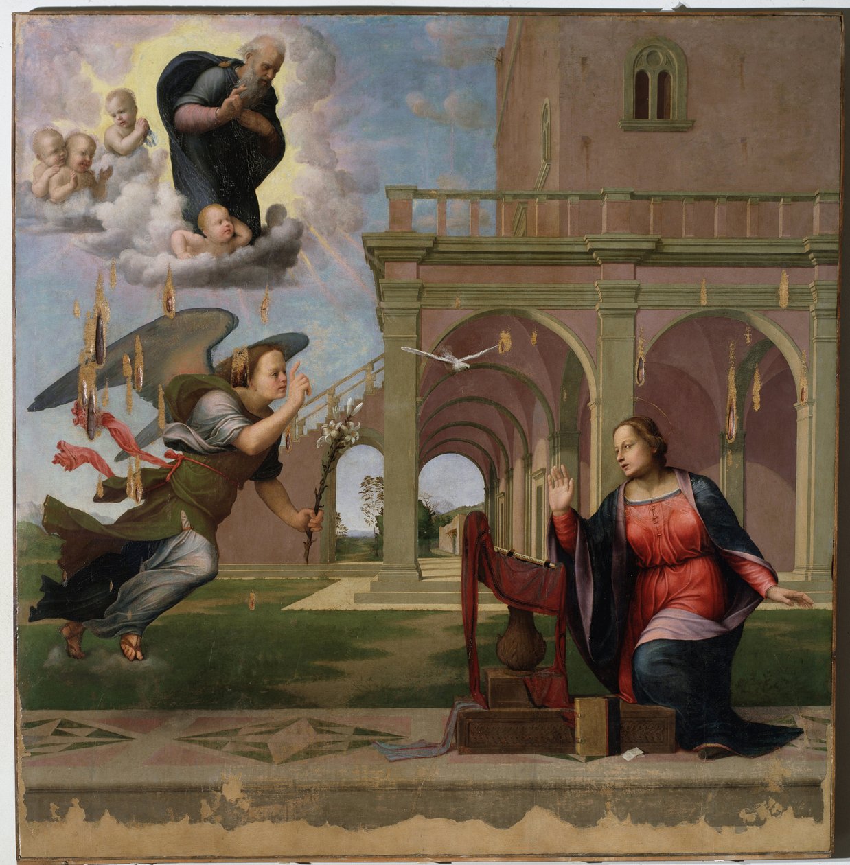 Annunciatie door Francesco di Cristofano Franciabigio