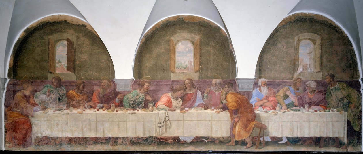 Laatste avondmaal door Francesco di Cristofano Franciabigio