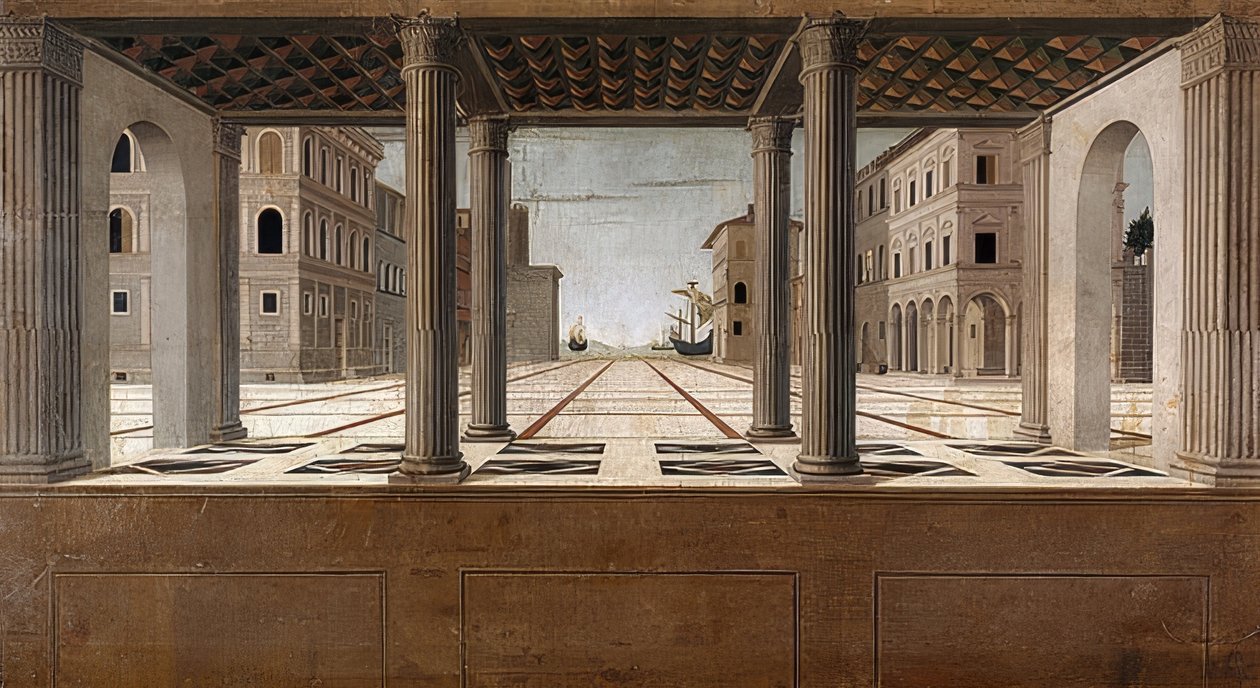 Architectonisch uitzicht door Francesco di Giorgio Martini