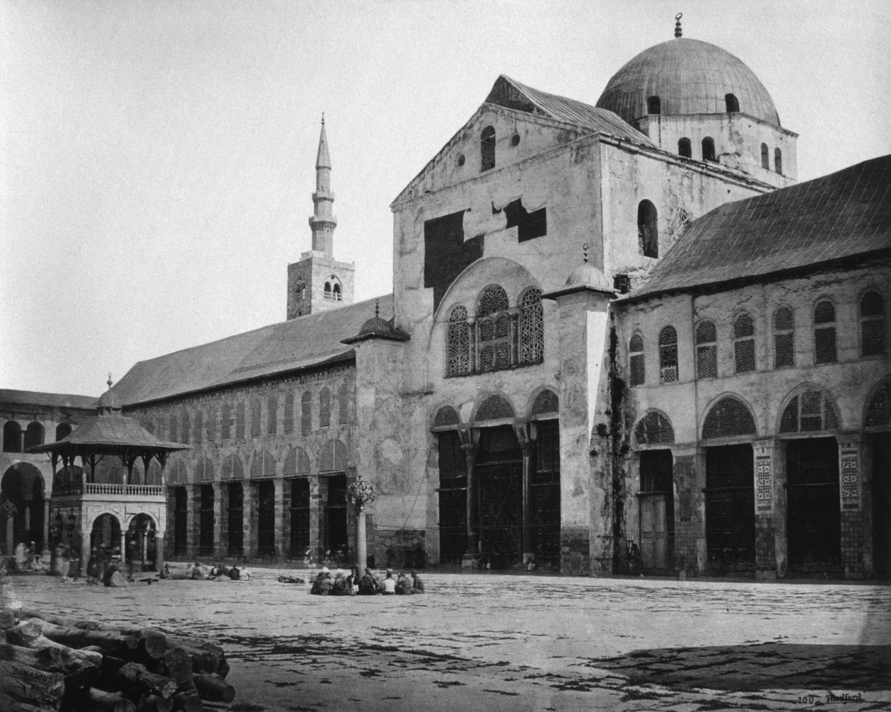Buitenaanzicht van de gebedsruimte, Omajjadenmoskee, Damascus, Syrië, 1862 door Francis Bedford