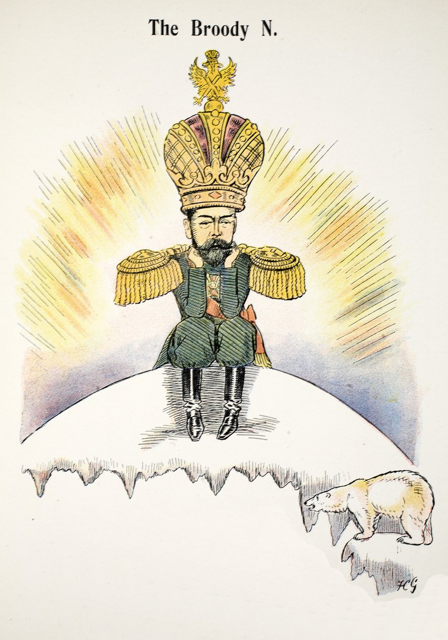 De Broody N, illustratie uit Het Struwwelpeter Alfabet, vers door Harold Begbie (1871-1929) door Francis Carruthers Gould