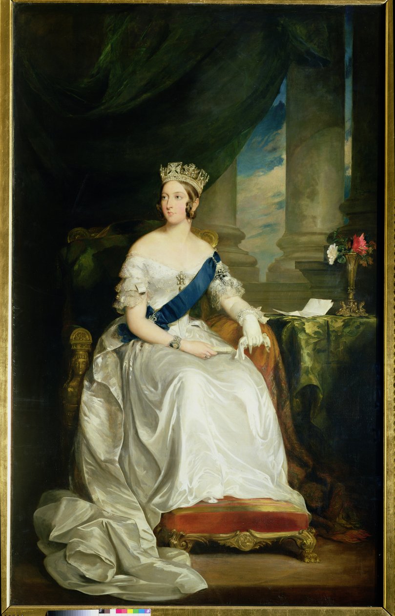 Koningin Victoria, 1843 door Francis Grant