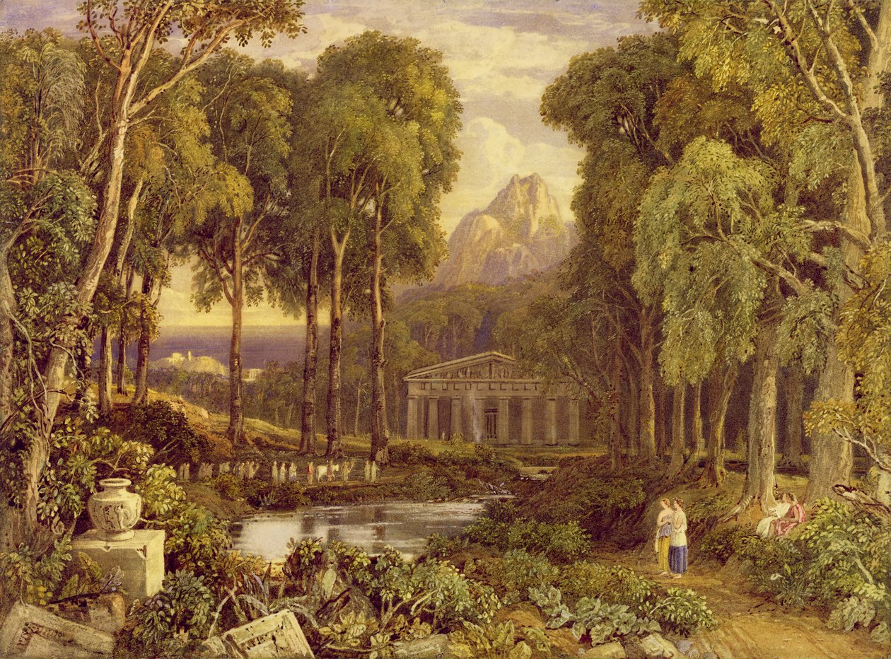 Religieuze ceremonie in het oude Griekenland door Francis Oliver Finch