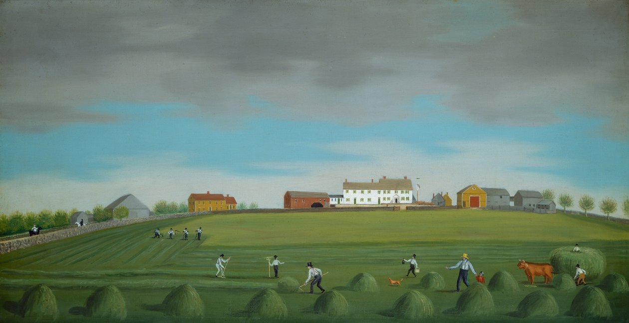 Boerderij van Ralph Wheelock, ca. 1822 door Francis Alexander