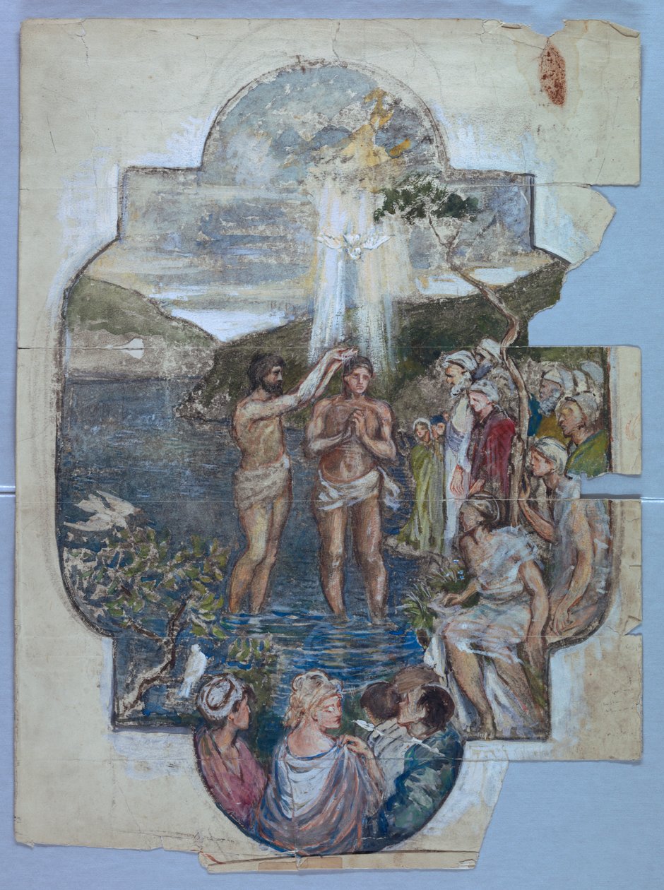 Doop van Christus door Francis Augustus Lathrop