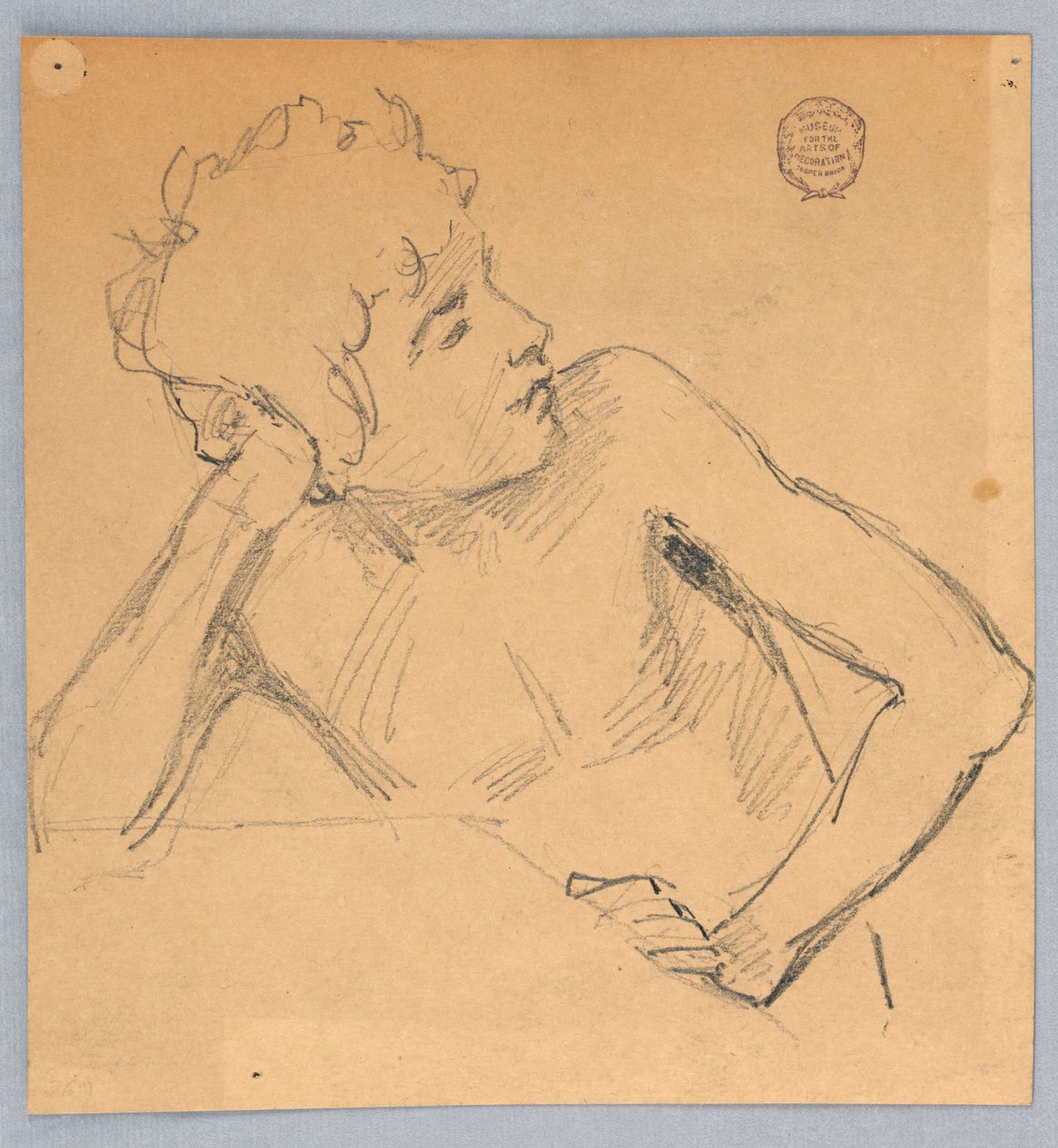 Figurenstudie door Francis Augustus Lathrop