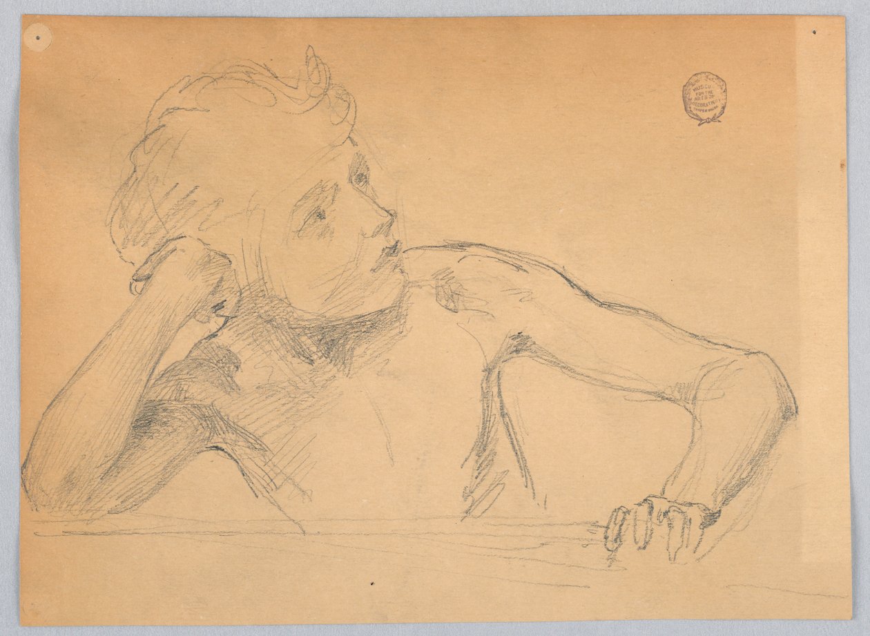 Figurenstudie door Francis Augustus Lathrop