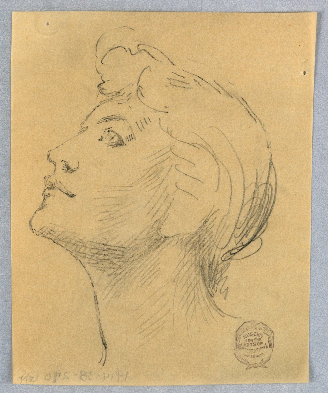 Hoofd van een Vrouw door Francis Augustus Lathrop