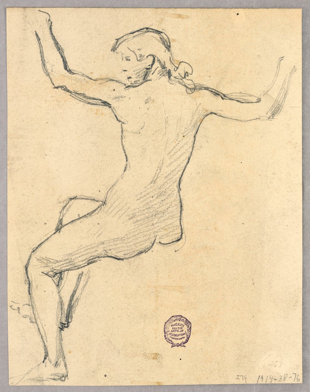 Schets voor "Nacht" door Francis Augustus Lathrop