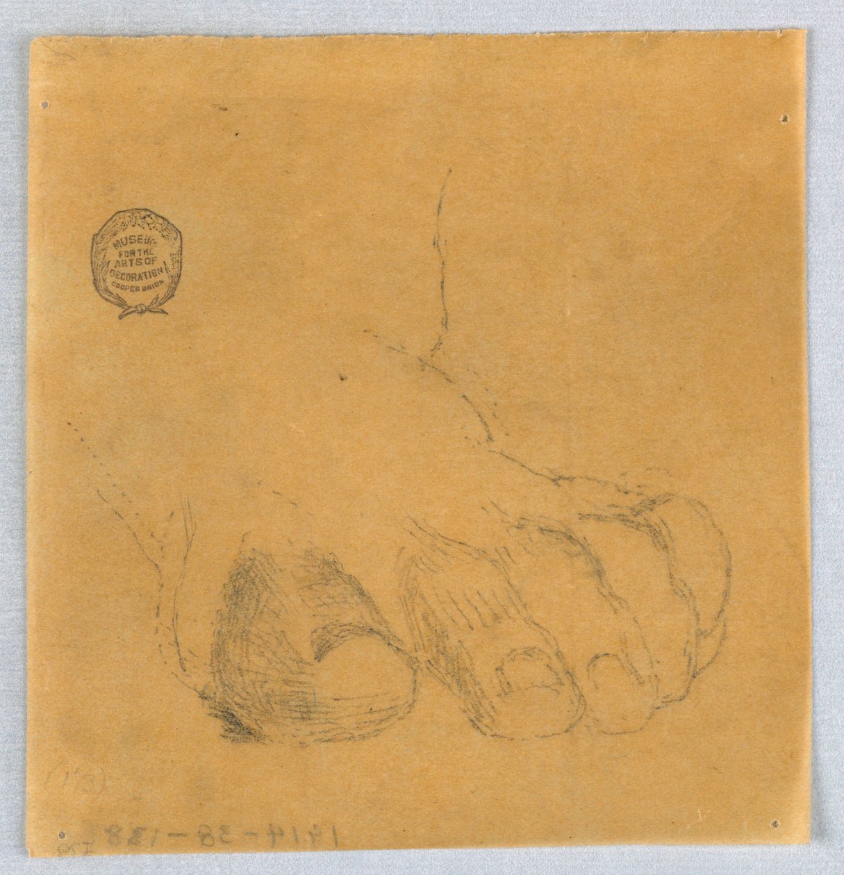 Schets van tenen door Francis Augustus Lathrop