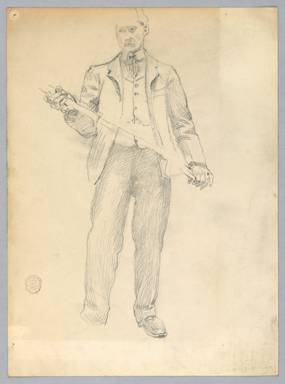 Schets van een man door Francis Augustus Lathrop