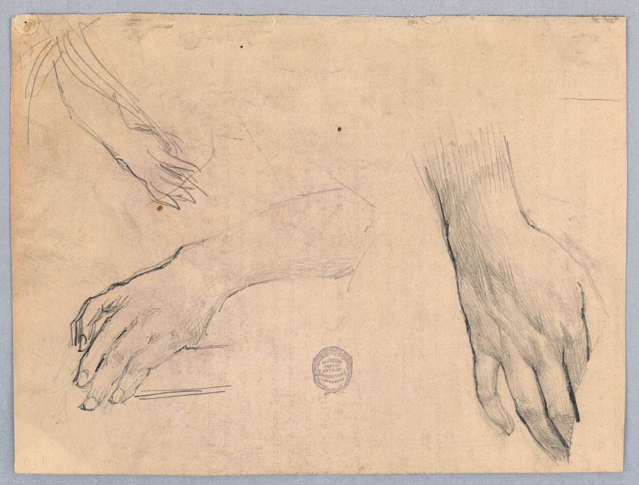 Studies van handen door Francis Augustus Lathrop