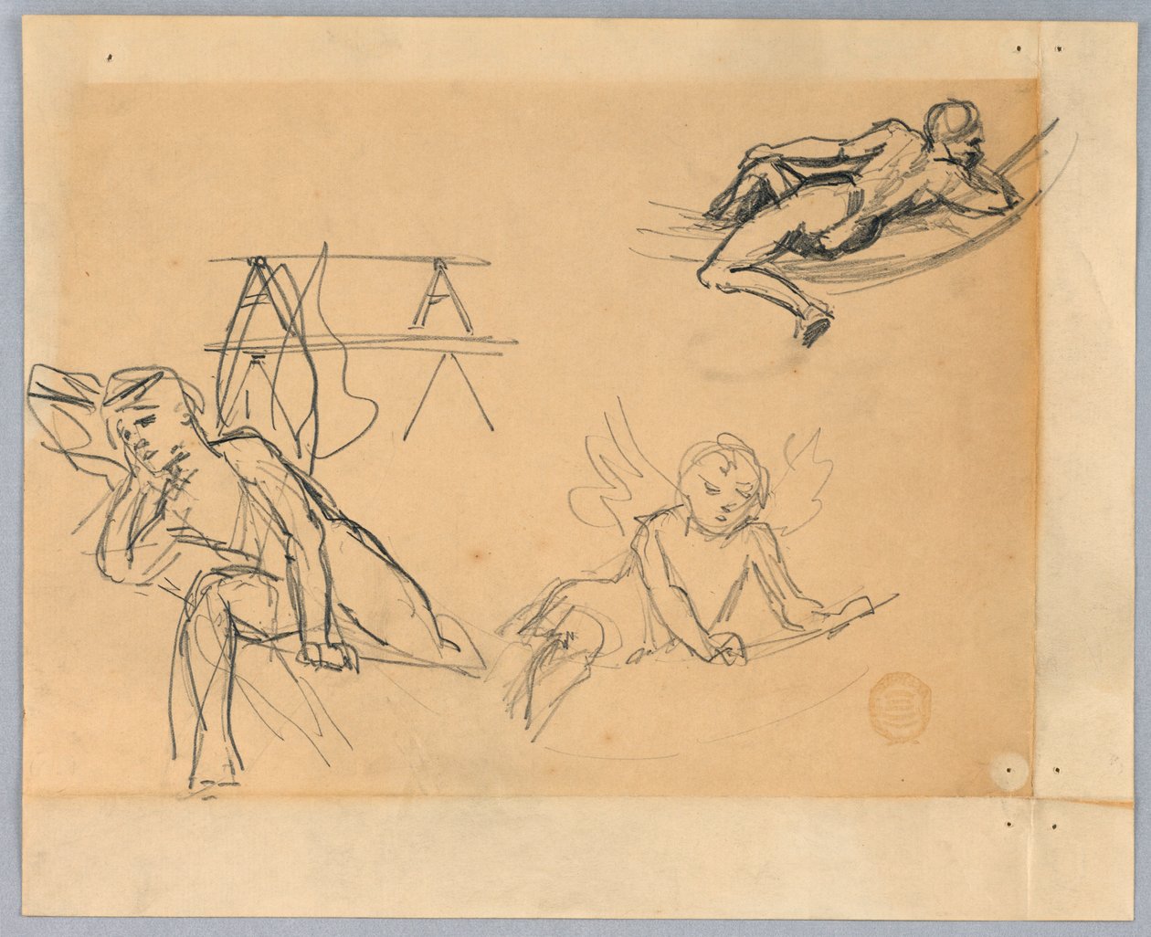 Studie voor "Zodiac" door Francis Augustus Lathrop