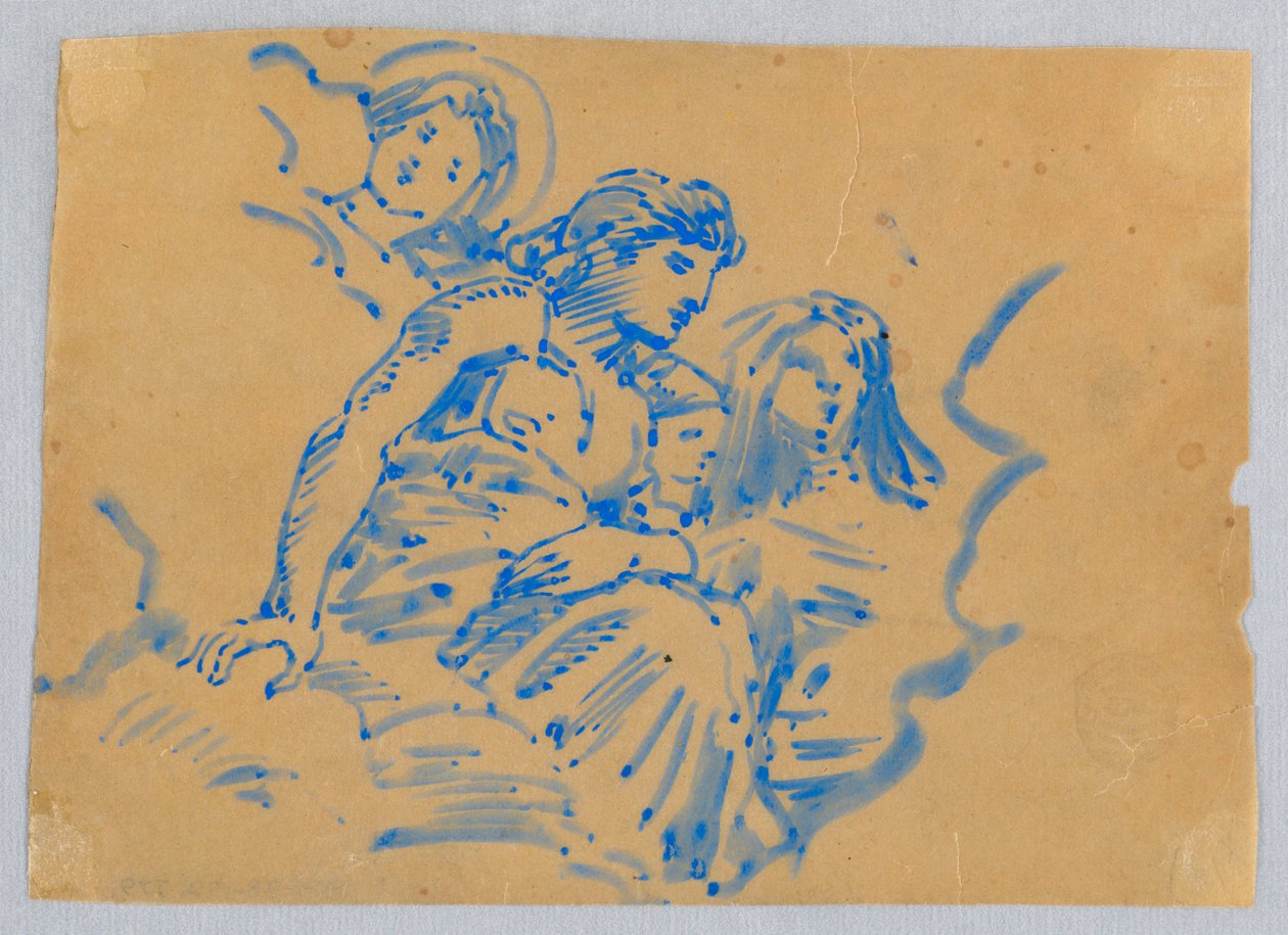 Studie van hemelse figuren door Francis Augustus Lathrop