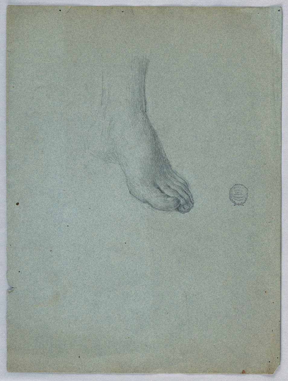 Studie van linkervoet door Francis Augustus Lathrop
