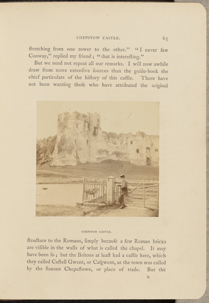 Kasteel Chepstow door Francis Bedford